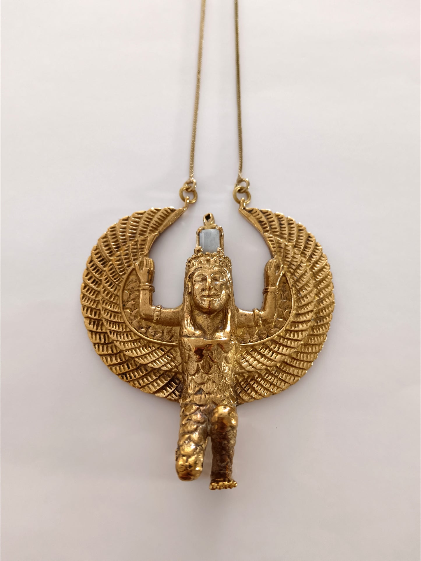 Isis Pendant with Faceted Stone - Moonstone