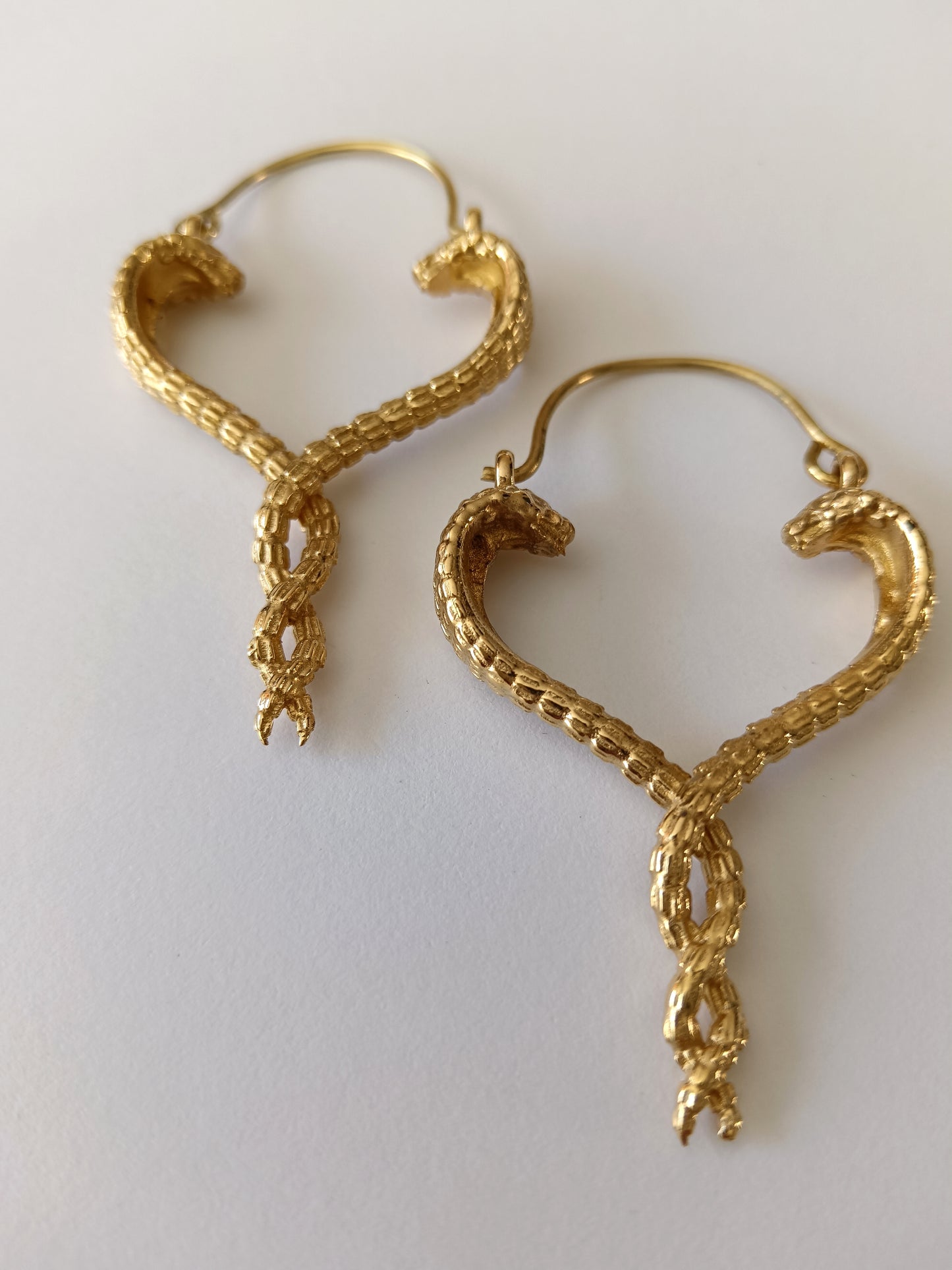 Twisted Lovers Snake Earrings