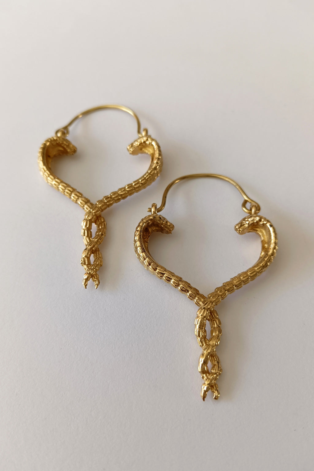 Twisted Lovers Snake Earrings