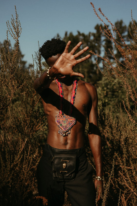 Antique Mirror Necklace