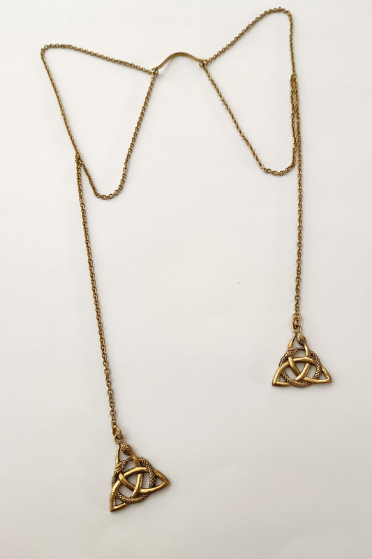 Sahara Face Chain - without lip extension - Serpent Celtic knot