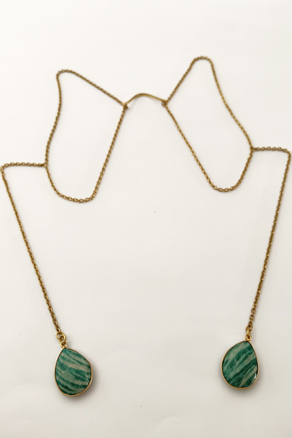 Sahara Face Chain - without lip extension - Amazonite