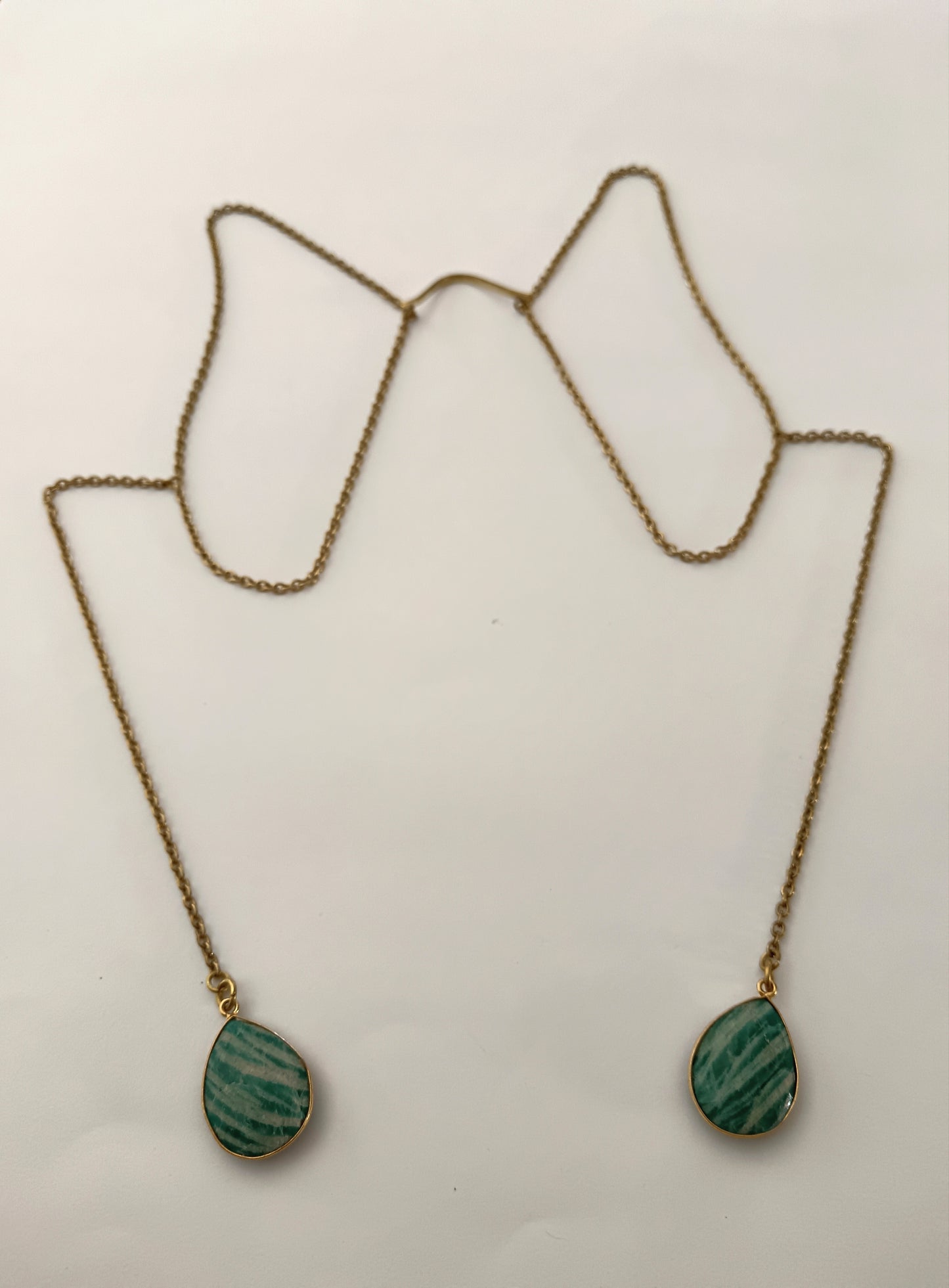 Sahara Face Chain - without lip extension - Amazonite