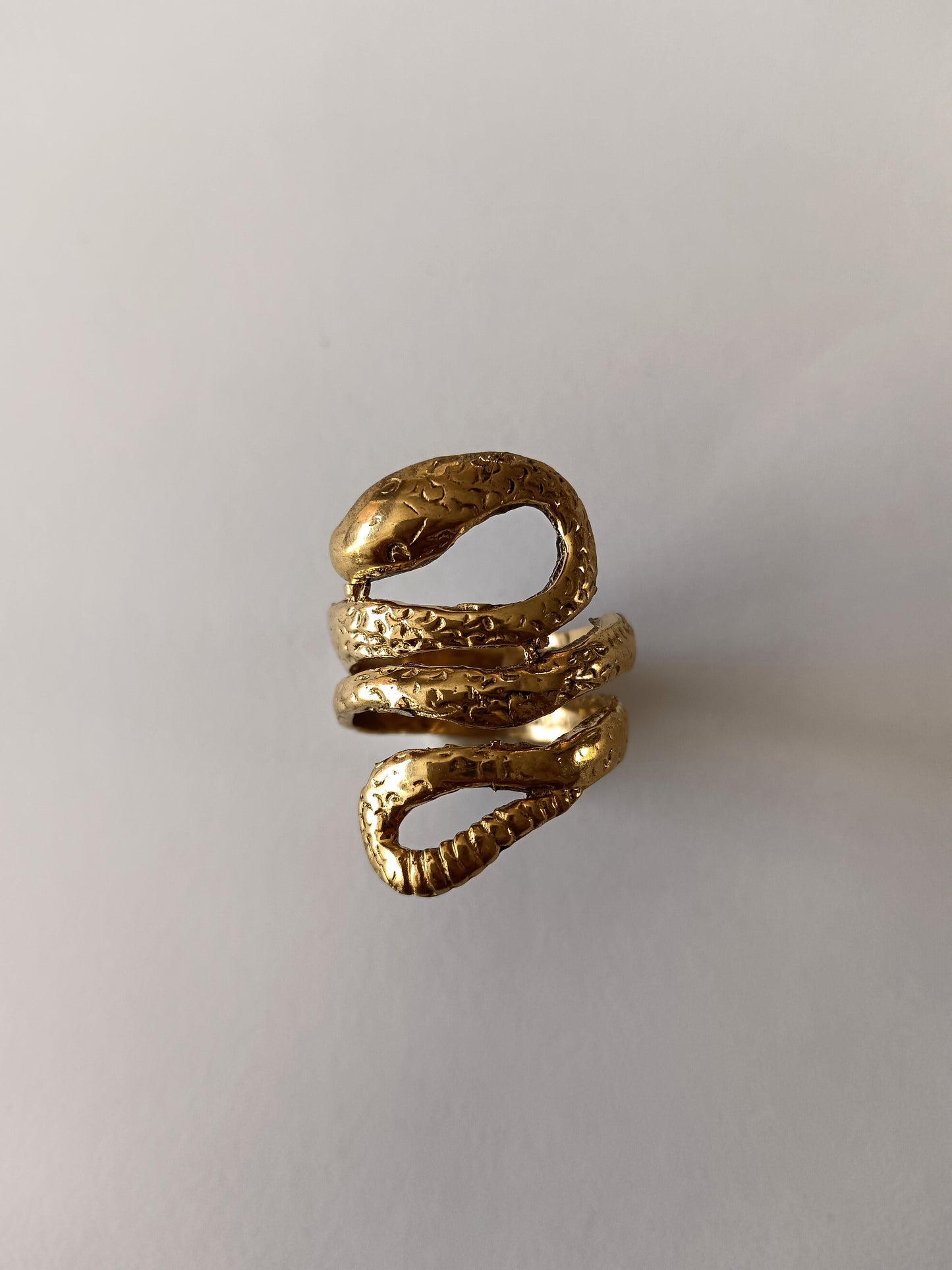 Curled Serpent Ring