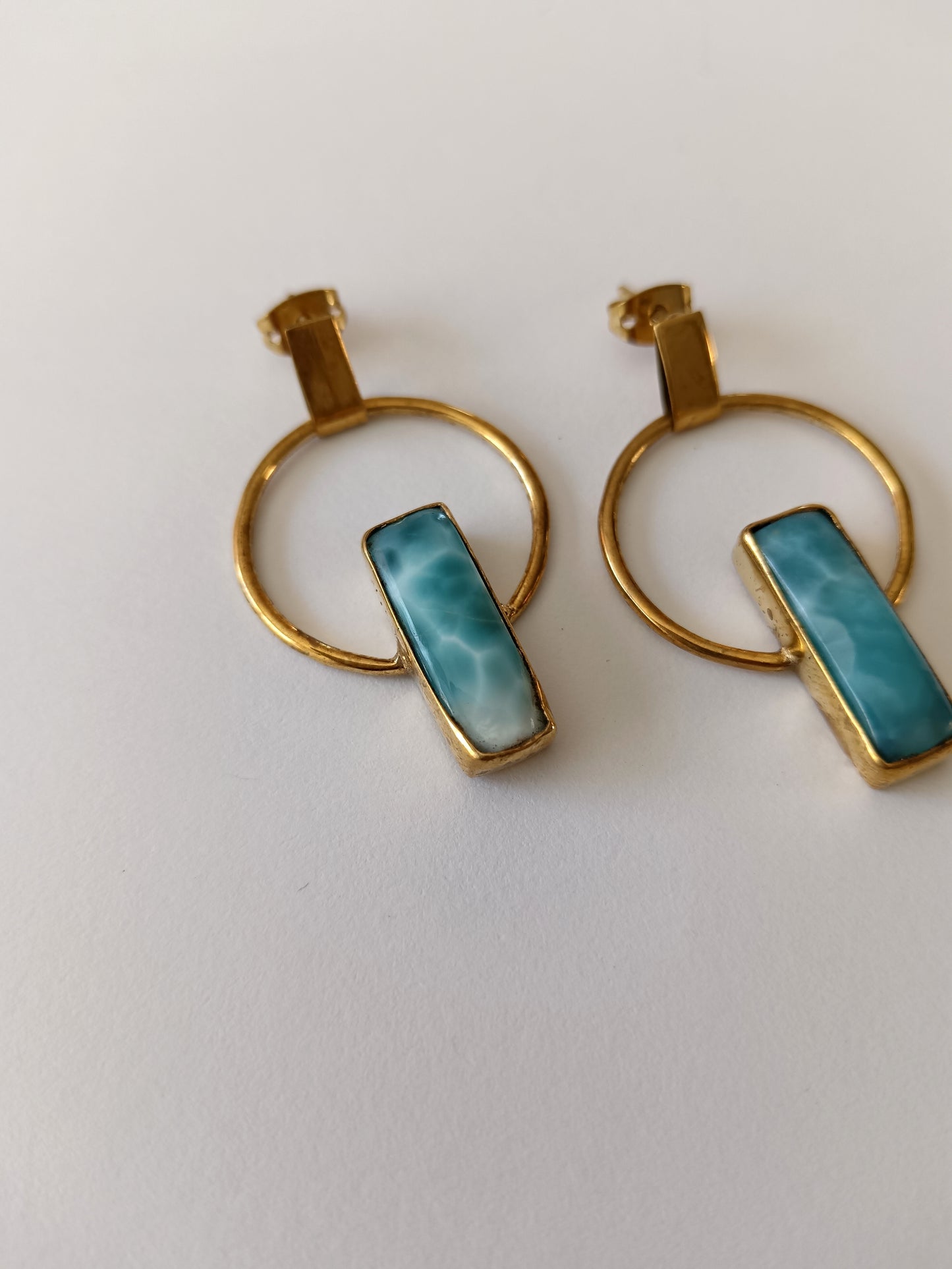 Yemanja Larimar Earrings