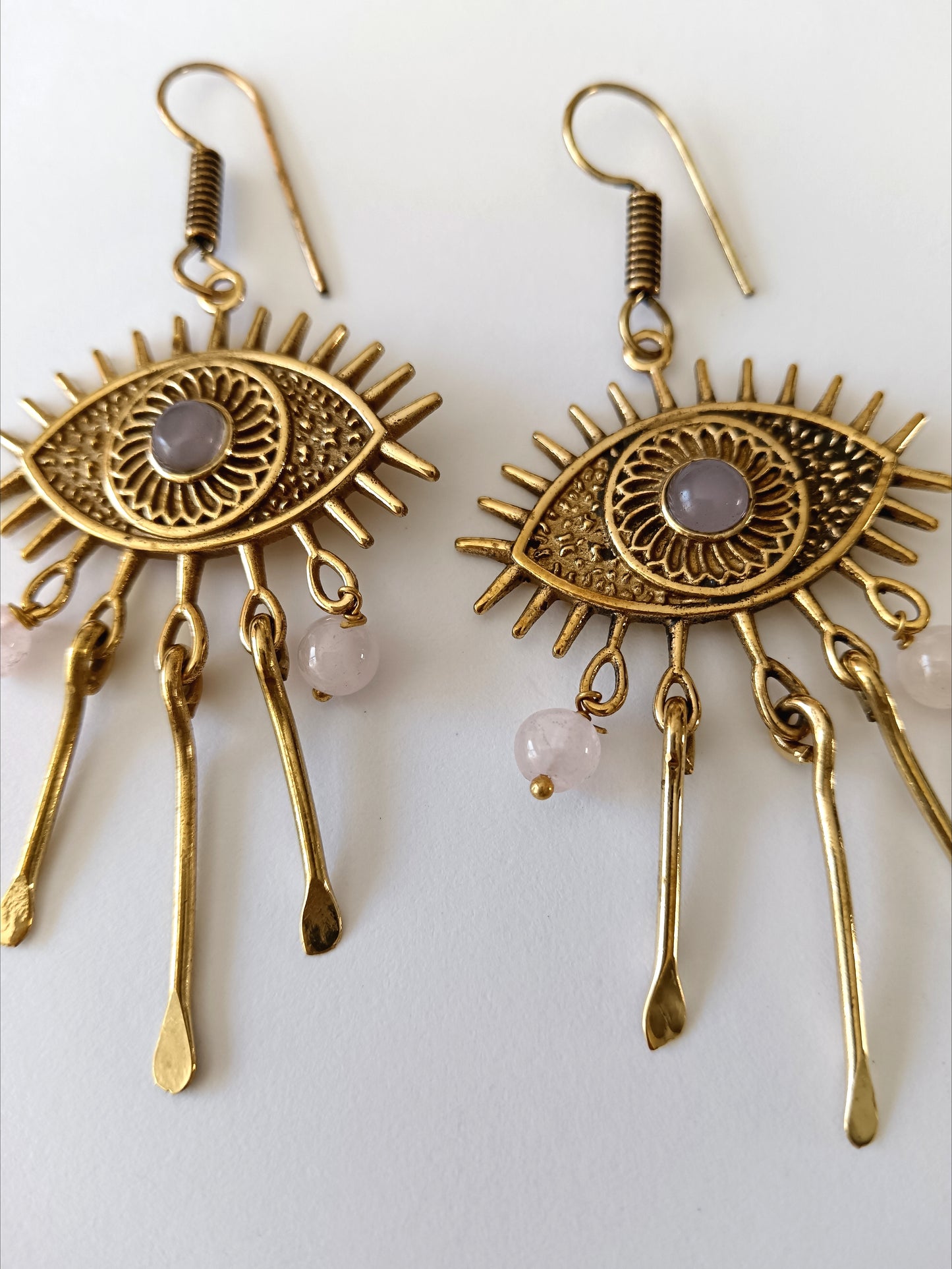 Hydra Earings - Rose Quartz