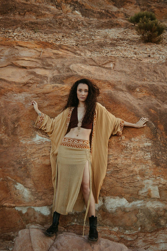Afreaka Kimono - Desert Sand