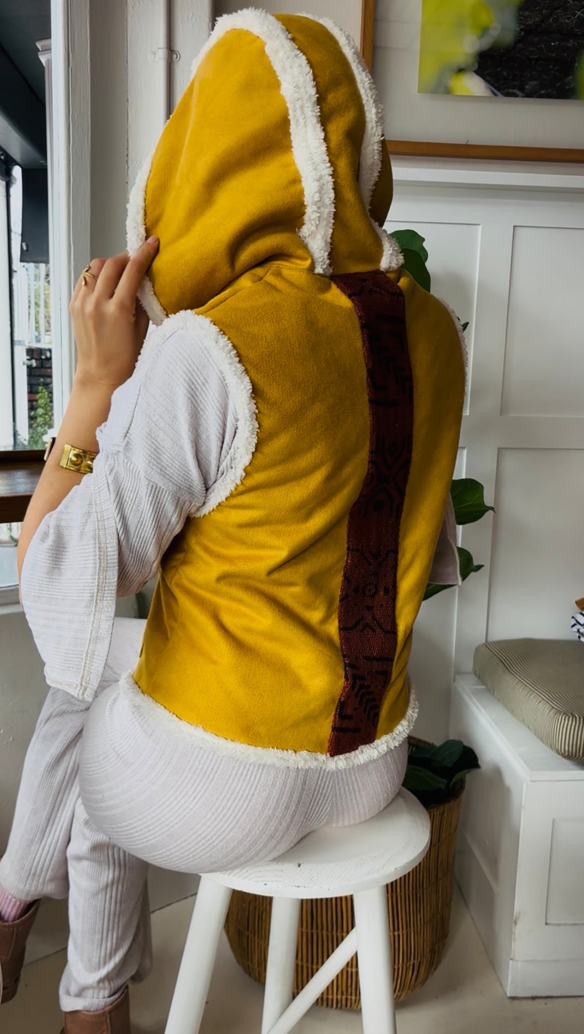 Charlie Hooded Waistcoat - Sun Kissed Mustard