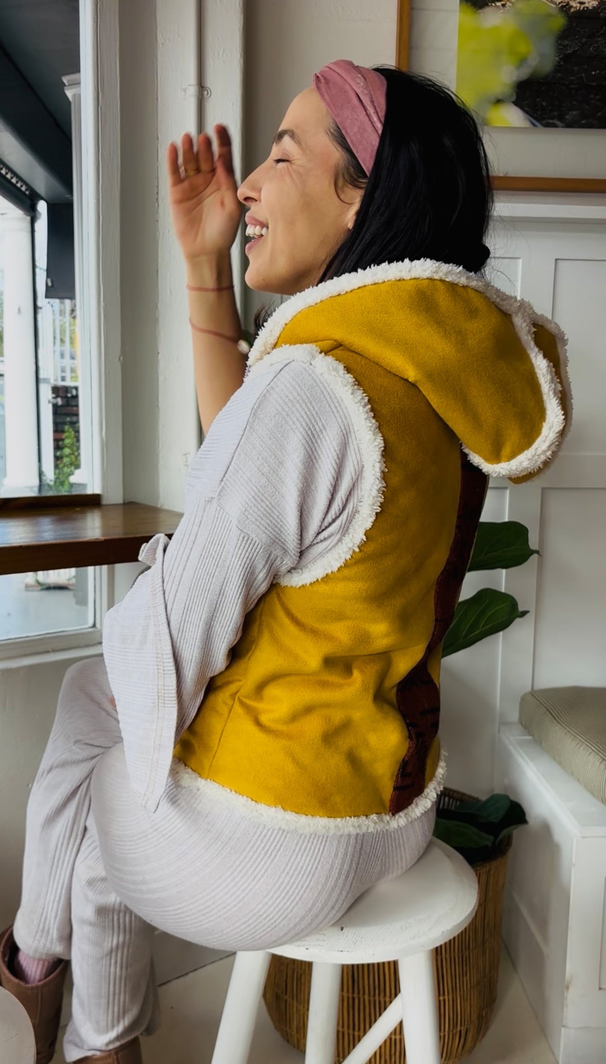 Charlie Hooded Waistcoat - Sun Kissed Mustard